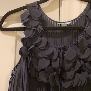 Anthropologie Navy Blue Top